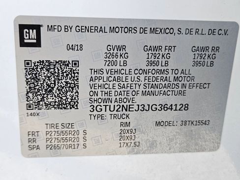 Used 2018 GMC Sierra 1500 SLT w/ SLT Premium Package AWD/4WD image 37
