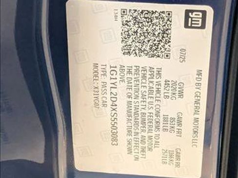 New 2025 Chevrolet Corvette E-Ray w/ Stealth Interior Trim Package image 20