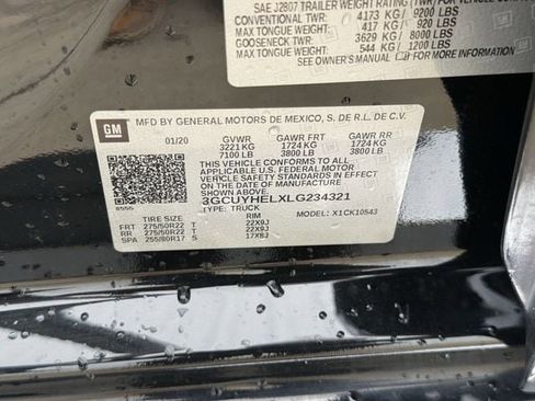 Used 2020 Chevrolet Silverado 1500 High Country w/ Technology Package image 37