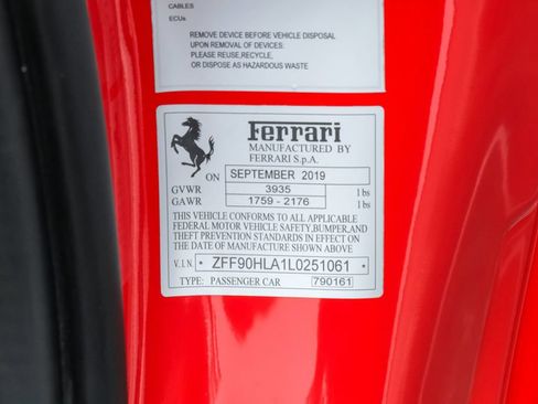 Used 2020 Ferrari 488 Pista Coupe RWD image 69