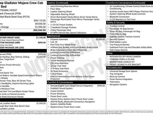 Used 2022 Jeep Gladiator Mojave w/ Cold Weather Group image 6