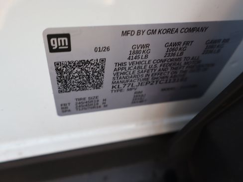 Used 2026 Chevrolet Trax RS w/ Sunroof Package FWD image 42
