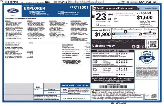 Used 2023 Ford Explorer XLT w/ Class IV Trailer Tow Package AWD/4WD image 3