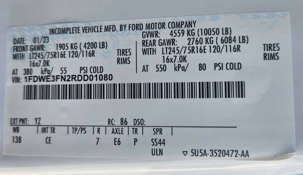 Used 2024 Ford E-350 and Econoline 350 Super Duty w/ Power Windows & Locks Group RWD image 19