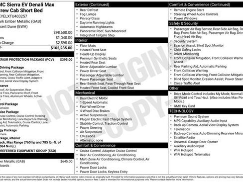 Used 2026 GMC Sierra EV Denali AWD/4WD image 19