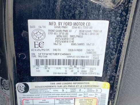 Used 2014 Ford F150 FX4 w/ Equipment Group 402A Luxury image 35