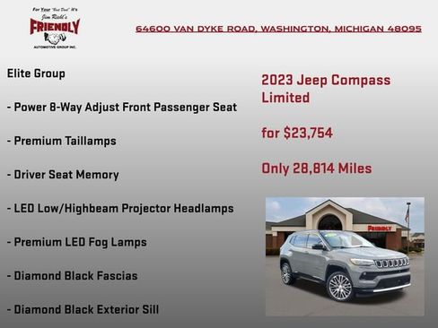 Used 2023 Jeep Compass Limited w/ Elite Group AWD/4WD image 10