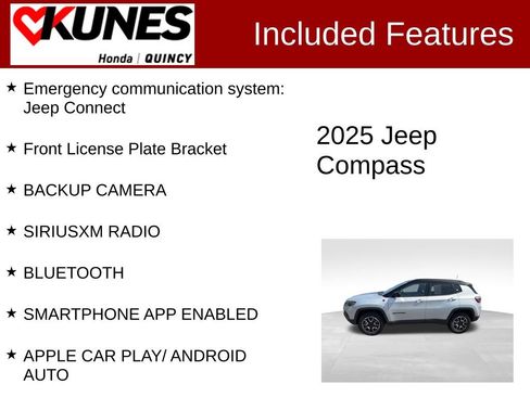 Used 2025 Jeep Compass Trailhawk w/ Trailer Tow Group AWD/4WD image 2