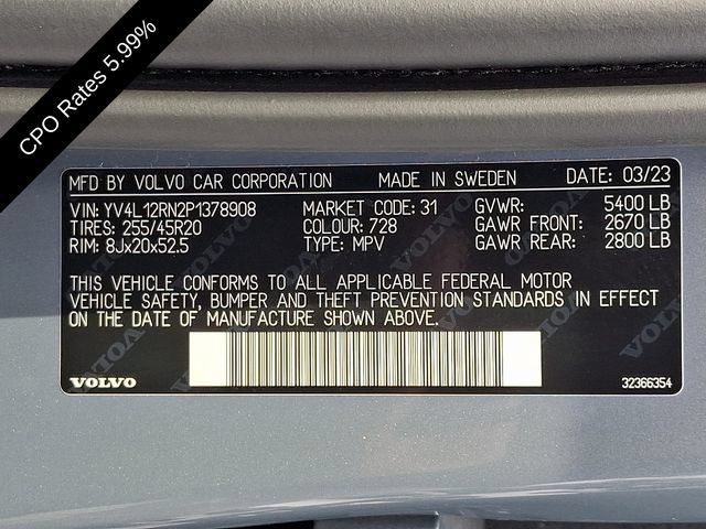 Certified 2023 Volvo XC60 B5 Plus w/ Climate Package AWD/4WD image 30