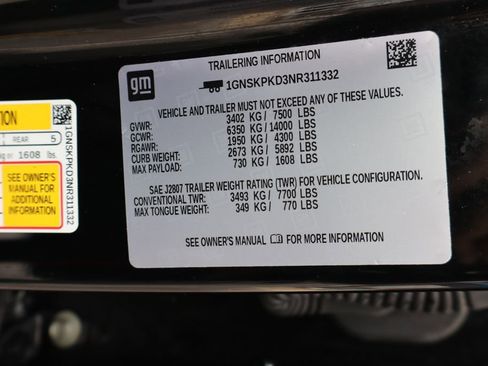 Used 2022 Chevrolet Tahoe Z71 w/ Luxury Package image 57