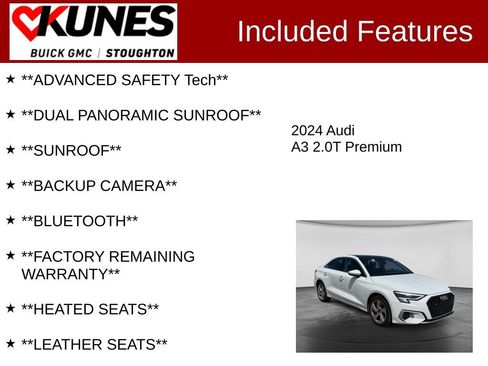 Used 2024 Audi A3 2.0T Premium FWD image 2