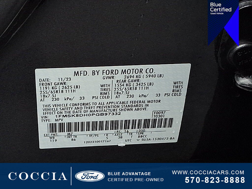 Certified 2023 Ford Explorer XLT AWD/4WD image 27