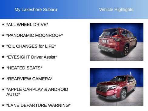 Certified 2025 Subaru Forester Premium AWD/4WD image 6