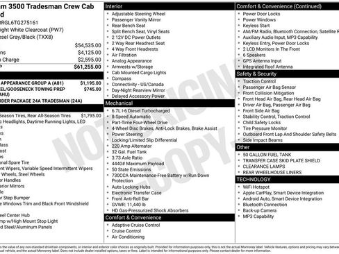 New 2026 RAM 3500 Tradesman w/ Chrome Appearance Group A AWD/4WD image 40