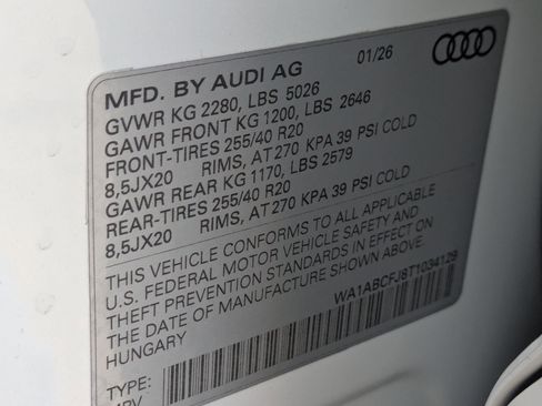 New 2026 Audi Q3 quattro 2.0T image 16