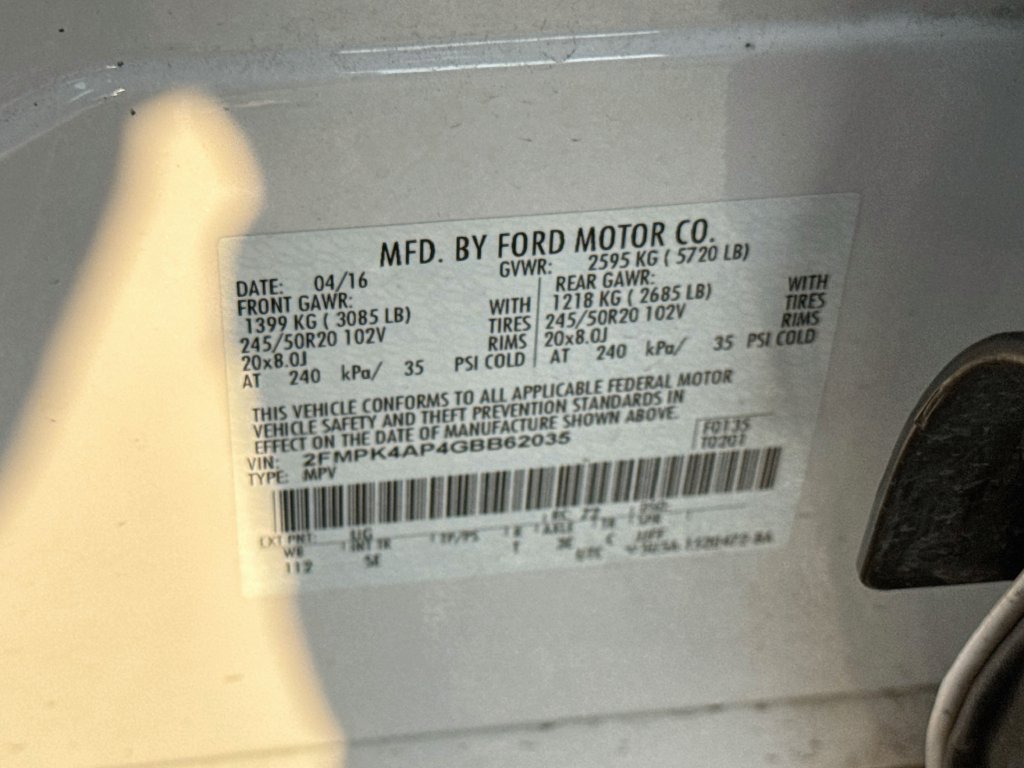 Used 2016 Ford Edge Sport w/ Equipment Group 401A AWD/4WD image 38