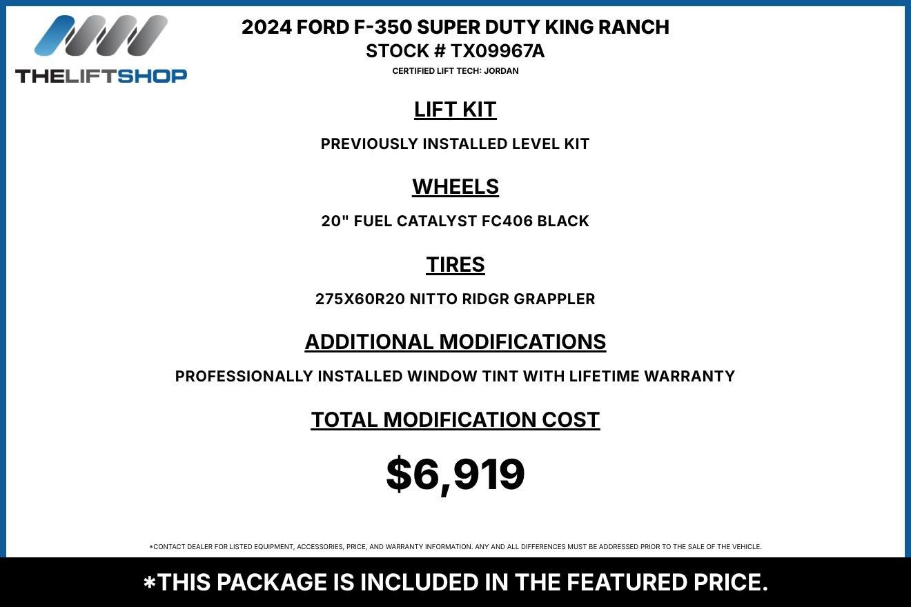Used 2024 Ford F350 King Ranch w/ Chrome Package AWD/4WD image 2