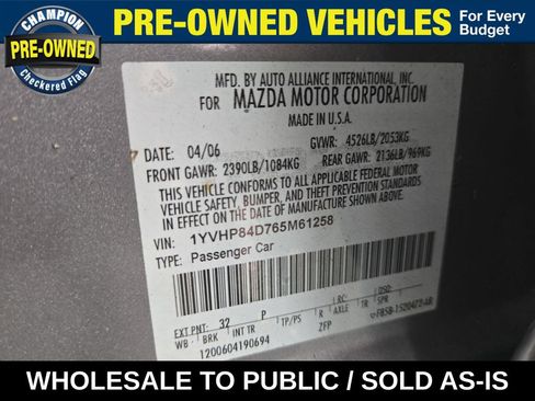 Used 2006 MAZDA MAZDA6 s Sport FWD image 35