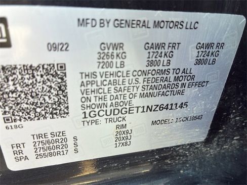 Used 2022 Chevrolet Silverado 1500 LTZ image 21