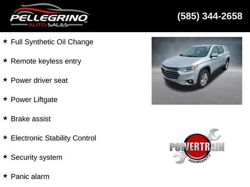 Used 2019 Chevrolet Traverse LT w/ LPO, Floor Liner Package AWD/4WD image 2