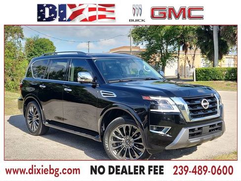 Used 2023 Nissan Armada Platinum w/ Captain's Chairs Package RWD image 1