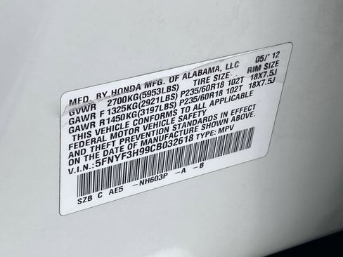 Used 2012 Honda Pilot Touring image 33