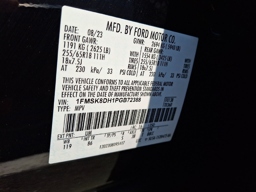Certified 2023 Ford Explorer XLT AWD/4WD image 30