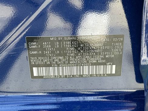 New 2026 Subaru Crosstrek 2.0i Premium AWD/4WD image 33