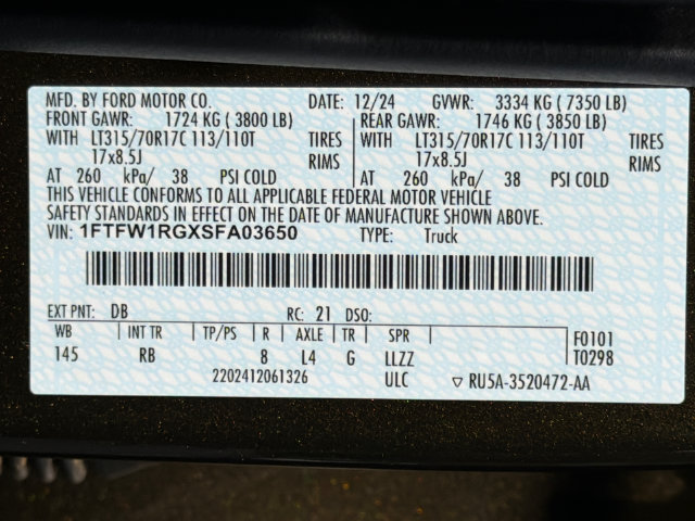 Used 2025 Ford F150 Raptor AWD/4WD image 36