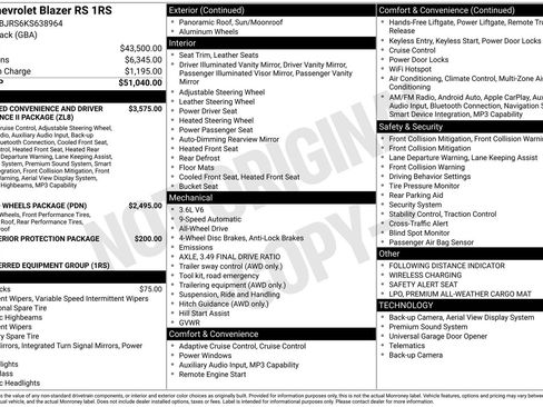 Used 2019 Chevrolet Blazer RS image 6