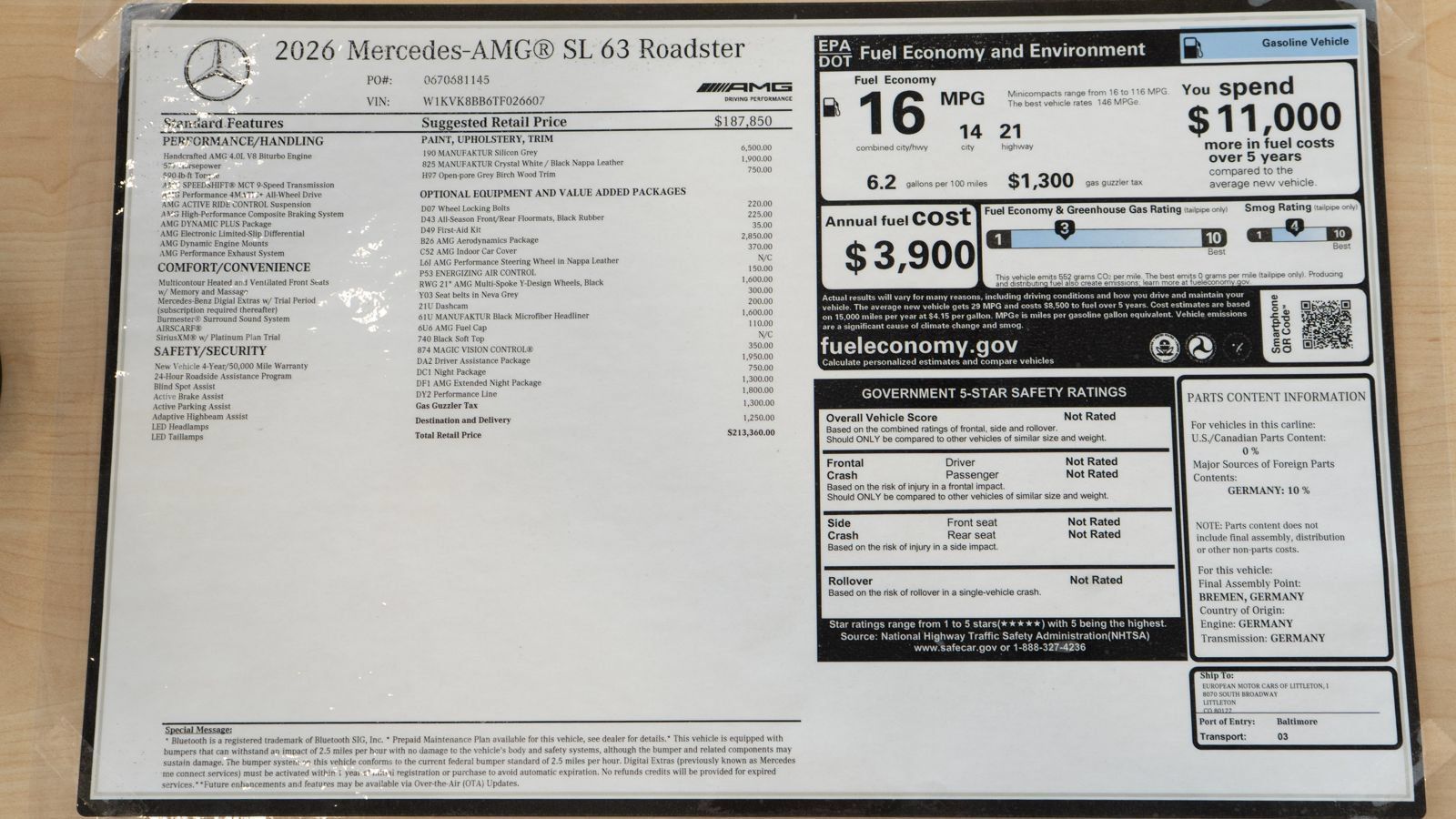 Used 2026 Mercedes-Benz SL 63 AMG 4MATIC image 40