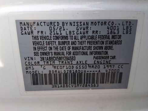 Used 2021 Nissan Sentra SV FWD image 19