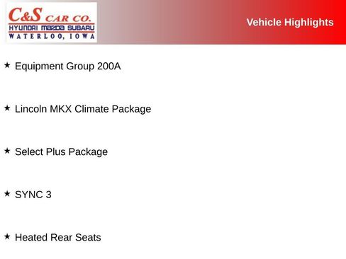 Used 2018 Lincoln MKX Select w/ Select Plus Package image 2