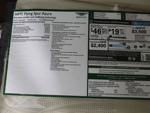 New 2026 Bentley Flying Spur Plug-In Hybrid image 39