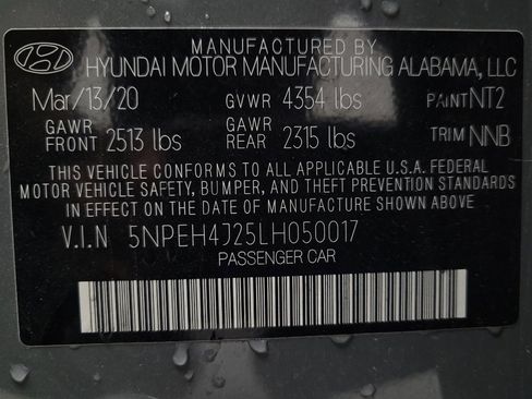 Used 2020 Hyundai Sonata Limited w/ Cargo Package FWD image 33