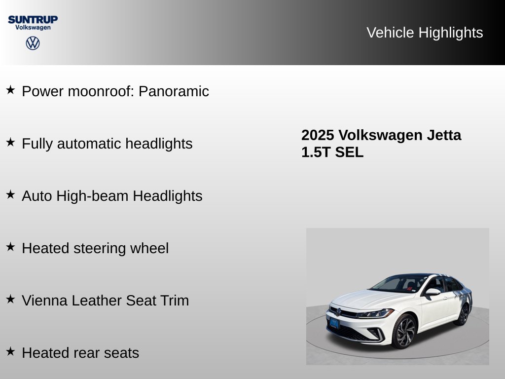Used 2025 Volkswagen Jetta SEL FWD image 15