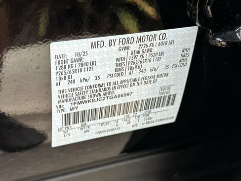 Used 2026 Ford Explorer Tremor w/ Tremor Ultimate Package AWD/4WD image 38