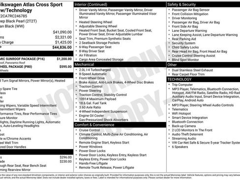 Used 2024 Volkswagen Atlas Cross Sport SE w/ Panoramic Sunroof Package FWD image 1