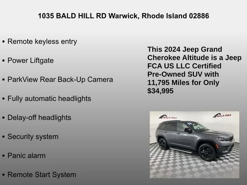Used 2024 Jeep Grand Cherokee Altitude image 26