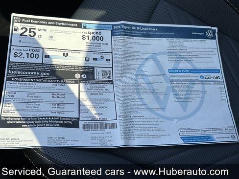 Used 2025 Volkswagen Tiguan SE R-Line AWD/4WD image 44