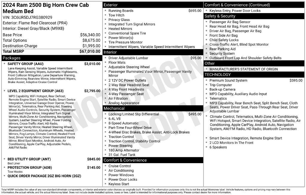 Used 2024 RAM 2500 Big Horn w/ Safety Group AWD/4WD image 26