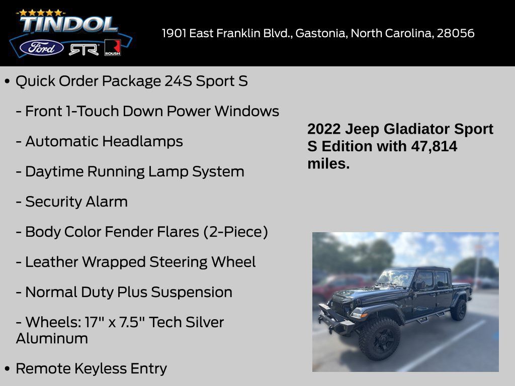 Used 2022 Jeep Gladiator Sport AWD/4WD image 14