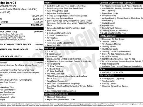 Used 2015 Dodge Dart GT w/ Technology Group image 15