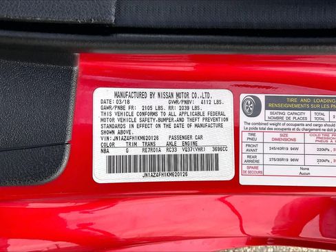 Used 2019 Nissan 370Z Touring Sport image 33