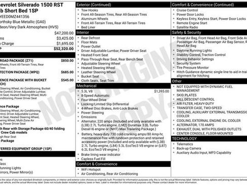 Used 2021 Chevrolet Silverado 1500 RST w/ Z71 Off-Road Package AWD/4WD image 34
