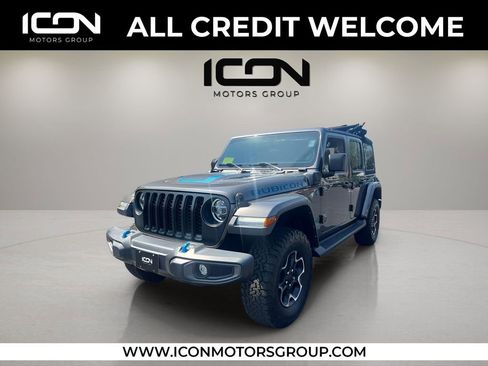 Used 2022 Jeep Wrangler Unlimited Rubicon 4xe w/ Cold Weather Group image 1