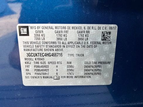 Used 2017 Chevrolet Silverado 1500 High Country w/ High Desert Package AWD/4WD image 15