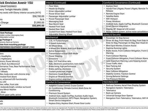 New 2026 Buick Envision Avenir image 48