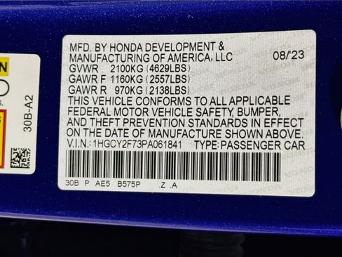 Certified 2023 Honda Accord Sport image 38