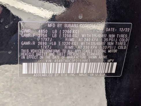 Used 2023 Subaru Outback Premium AWD/4WD image 37